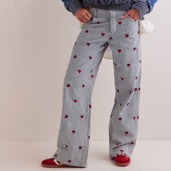 We The Free Denim - Free People We The Free Bugged Out Straight-Leg Jeans Lady Lucky